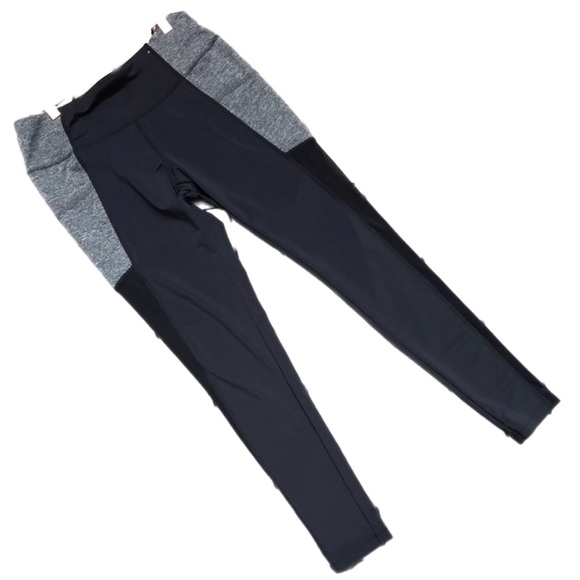 EVERLAST Black & Grey Ankle Athletic Leggings - Picture 1 of 6